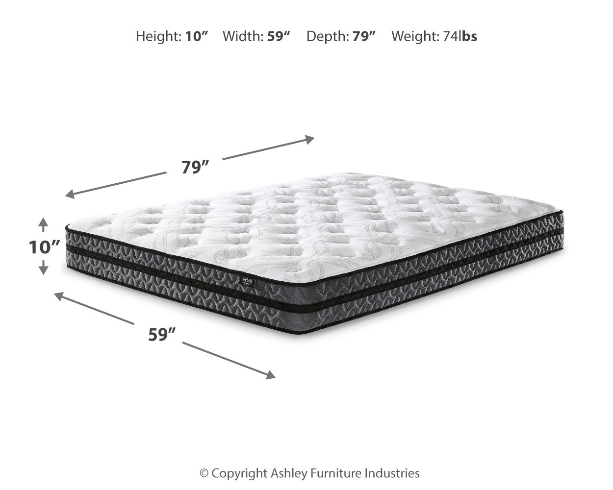 10 Inch Pocketed Hybrid Mattresses