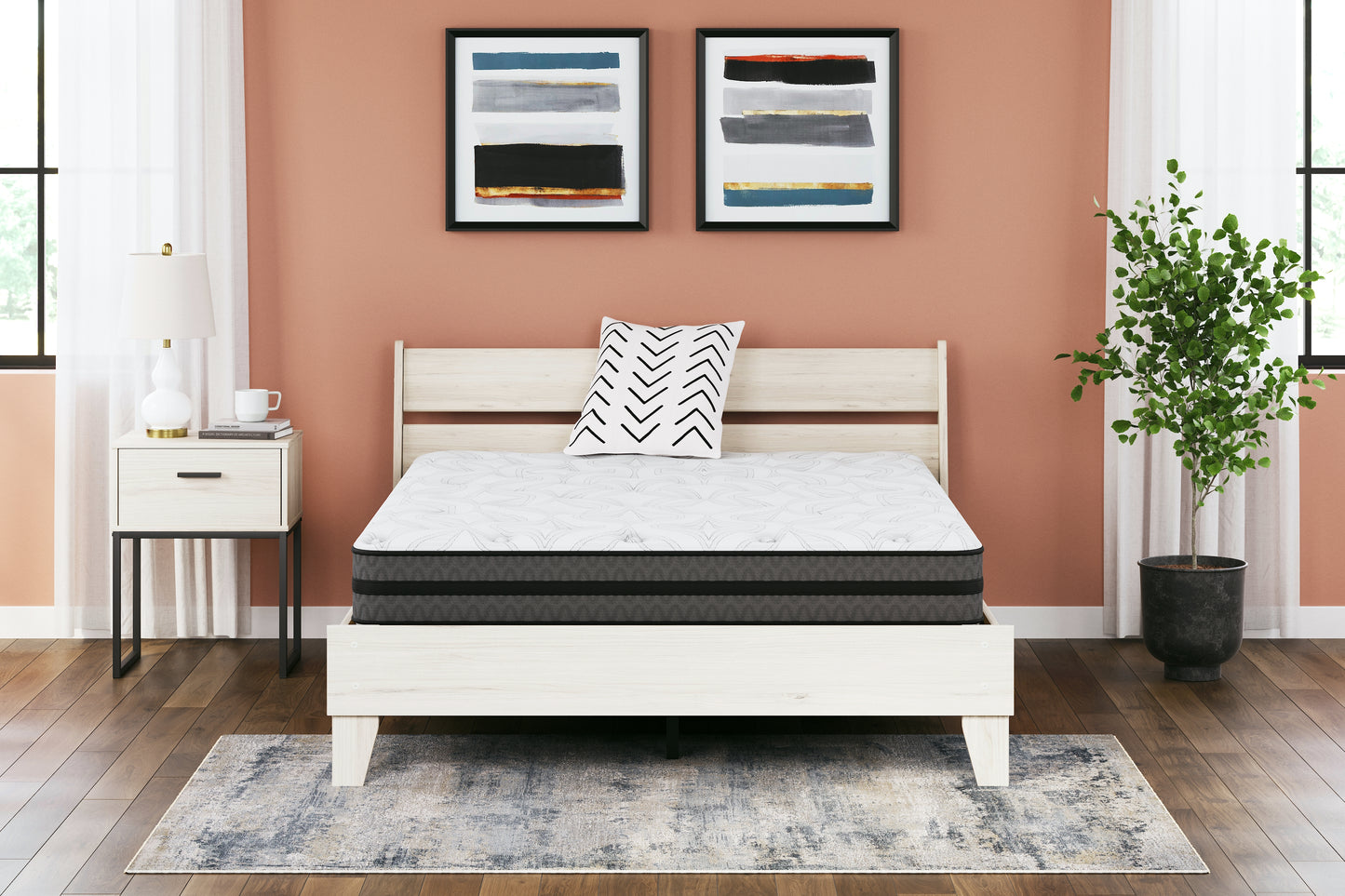Stuart Furniture Outlet - Ashley Furniture - 10 Inch Pocketed Hybrid Mattresses - California King / White - M58951