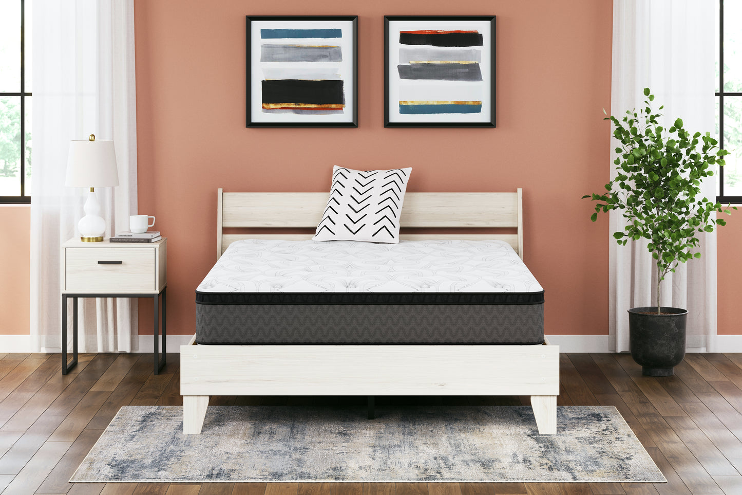 Stuart Furniture Outlet - Ashley Furniture - 12 Inch Pocketed Hybrid Mattresses - California King / White - M59051