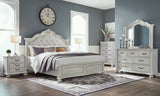 California King Upholstered Panel Bed