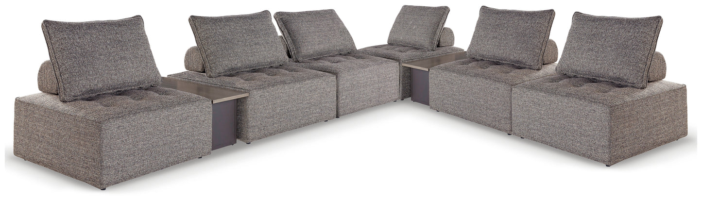 Stuart Furniture Outlet - Ashley Furniture - Bree Zee Outdoor - 8-Piece Outdoor Modular Seating / Brown - P160P14