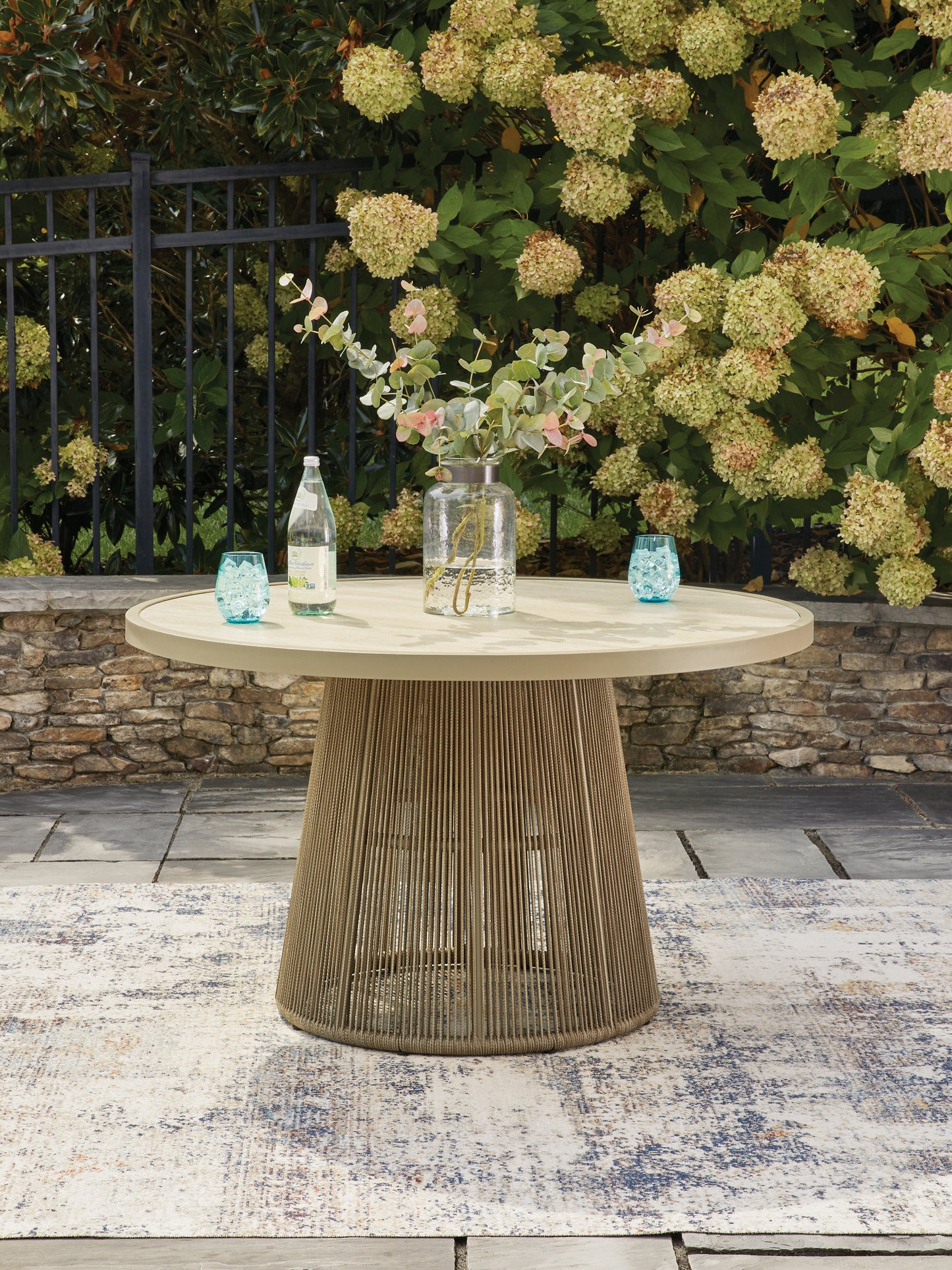 Stuart Furniture Outlet - Ashley Furniture - Orchard Beach Outdoor - Outdoor Dining Table / Beige - PCP373P2