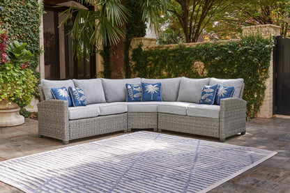 Stuart Furniture Outlet - Ashley Furniture - Naples Beach Outdoor - 3-Piece Outdoor Sectional / Light Gray - P439P1