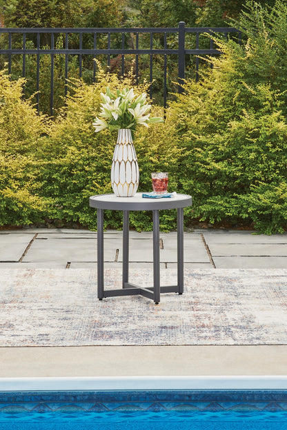 Stuart Furniture Outlet - Ashley Furniture - Ocean Beach Outdoor - Round End Table / Gray - PCP510-706