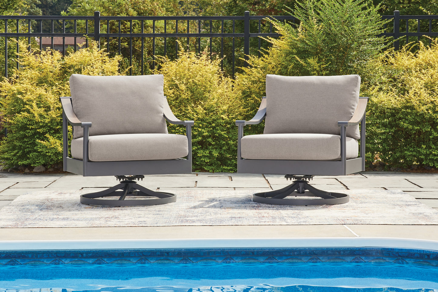 Stuart Furniture Outlet - Ashley Furniture - Ocean Beach Outdoor - Swivel Lounge w/ Cushion - PCP510-821