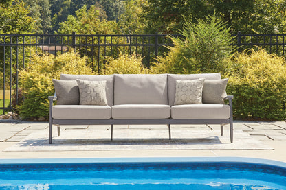 Stuart Furniture Outlet - Ashley Furniture - Ocean Beach Outdoor - Sofa with Cushion / Gray - PCP510-838