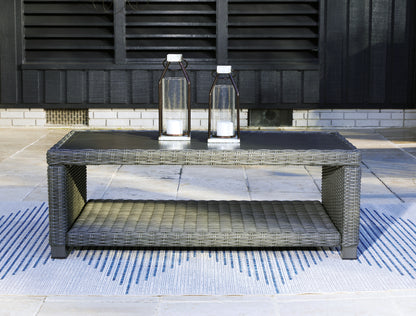 Stuart Furniture Outlet - Ashley Furniture - Elite Park Outdoor - Rectangular Cocktail Table / Gray - P518-701