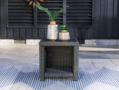 Stuart Furniture Outlet - Ashley Furniture - Elite Park Outdoor - Square End Table / Gray - P518-702