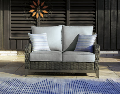 Stuart Furniture Outlet - Ashley Furniture - Elite Park Outdoor - Loveseat w/Cushion / Gray - P518-835