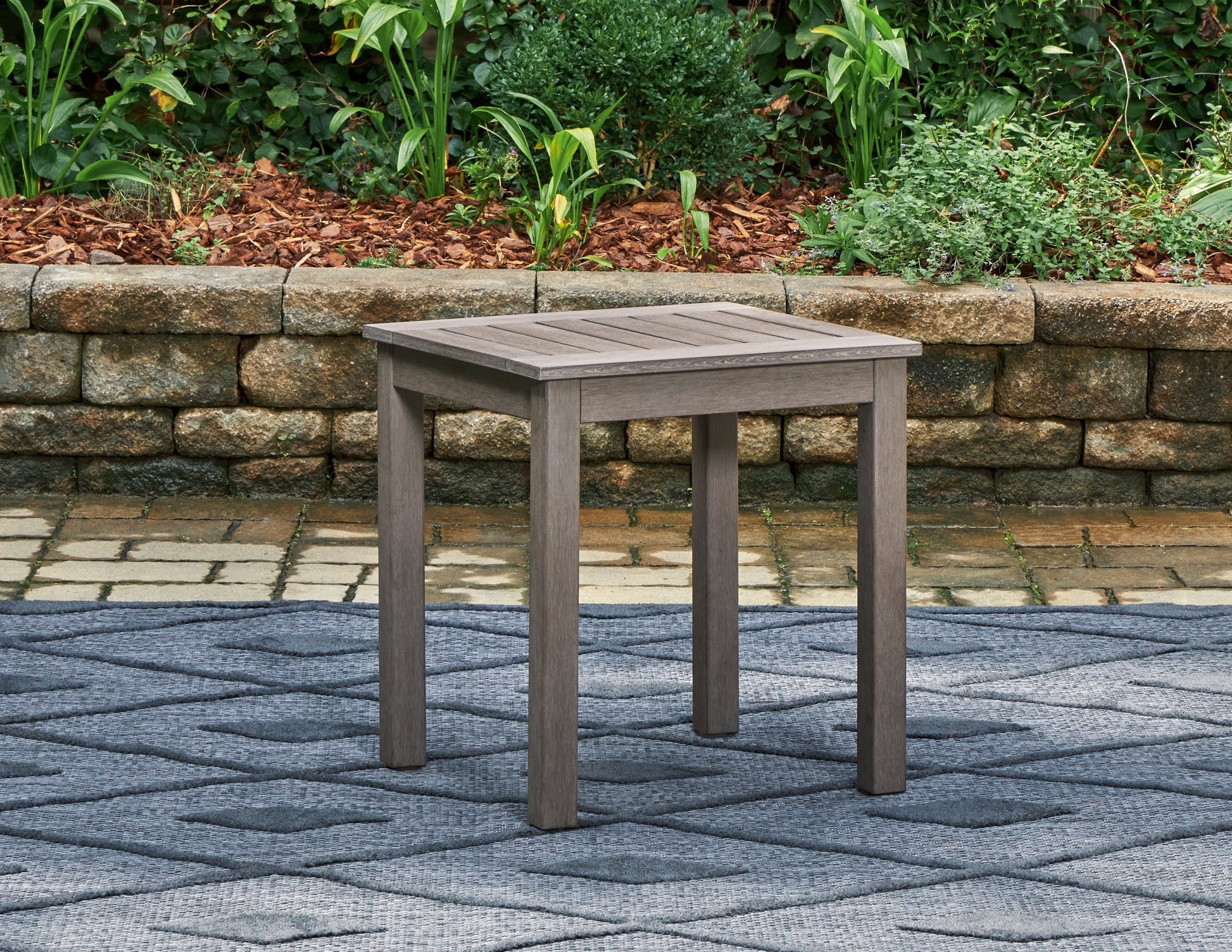 Stuart Furniture Outlet - Ashley Furniture - Hillside Barn Outdoor - Square End Table / Brown - P564-702