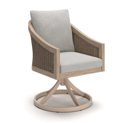 Stuart Furniture Outlet - Ashley Furniture - Thunder Trails Outdoor - Swivel Chair w/Cushion (Set of 2) - PCP612-602A