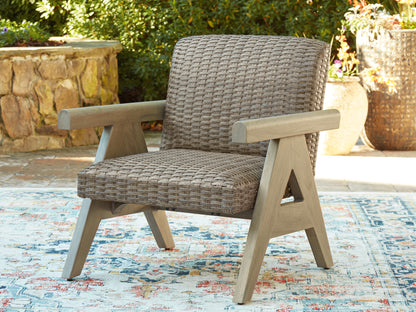 Stuart Furniture Outlet - Ashley Furniture - Cliff Trails Outdoor - Rocking Lounge Chair / Beige - PCP690-821