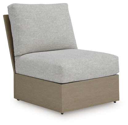 Stuart Furniture Outlet - Ashley Furniture - Kimpton Isle Outdoor - Armless Chair w/Cushion / Brown/Beige - P704-846