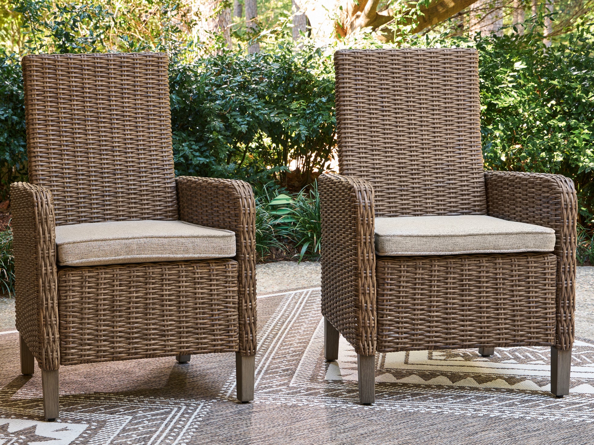 Stuart Furniture Outlet - Ashley Furniture - Laguna Heights Outdoor - Arm Chair With Cushion (Set of 2) - PCP790-601A