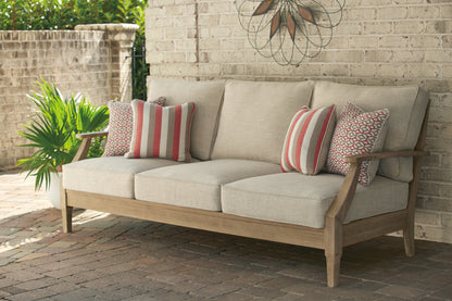 Stuart Furniture Outlet - Ashley Furniture - Clare View Outdoor - Sofa with Cushion / Beige - P801-838