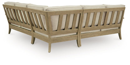 Stuart Furniture Outlet - Ashley Furniture - Clare View Outdoor - 3-Piece Outdoor Sectional / Beige - P801P10