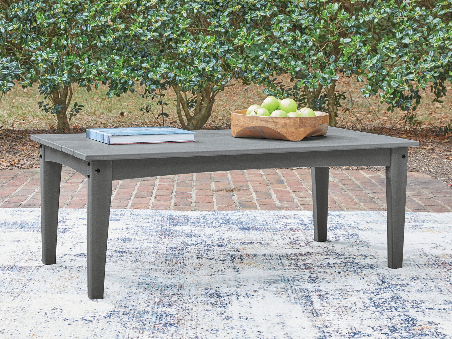 Stuart Furniture Outlet - Ashley Furniture - Cove Beach Outdoor - Rectangular Cocktail Table / Gray - PCP803-701
