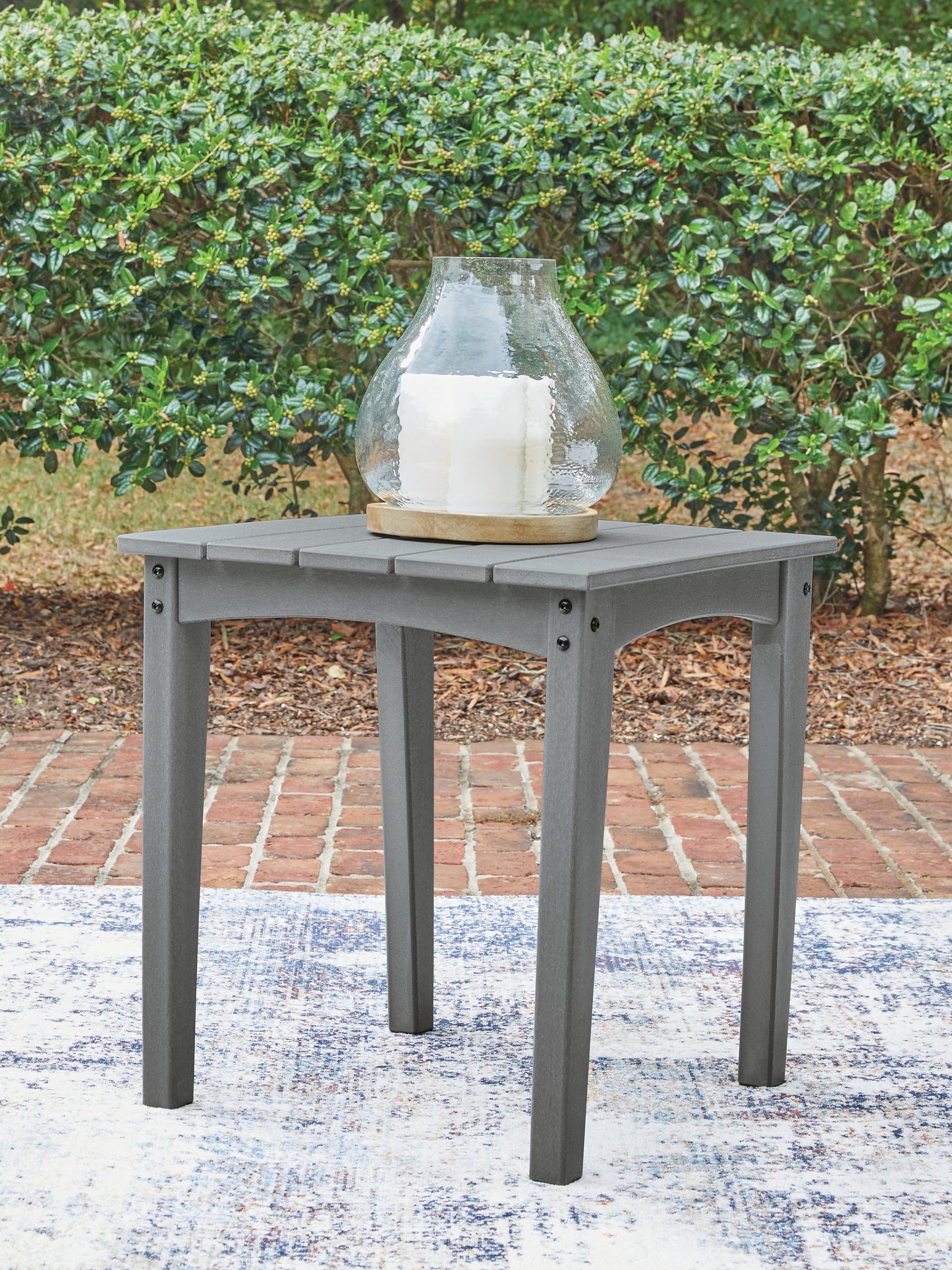 Stuart Furniture Outlet - Ashley Furniture - Cove Beach Outdoor - Square End Table / Gray - PCP803-702