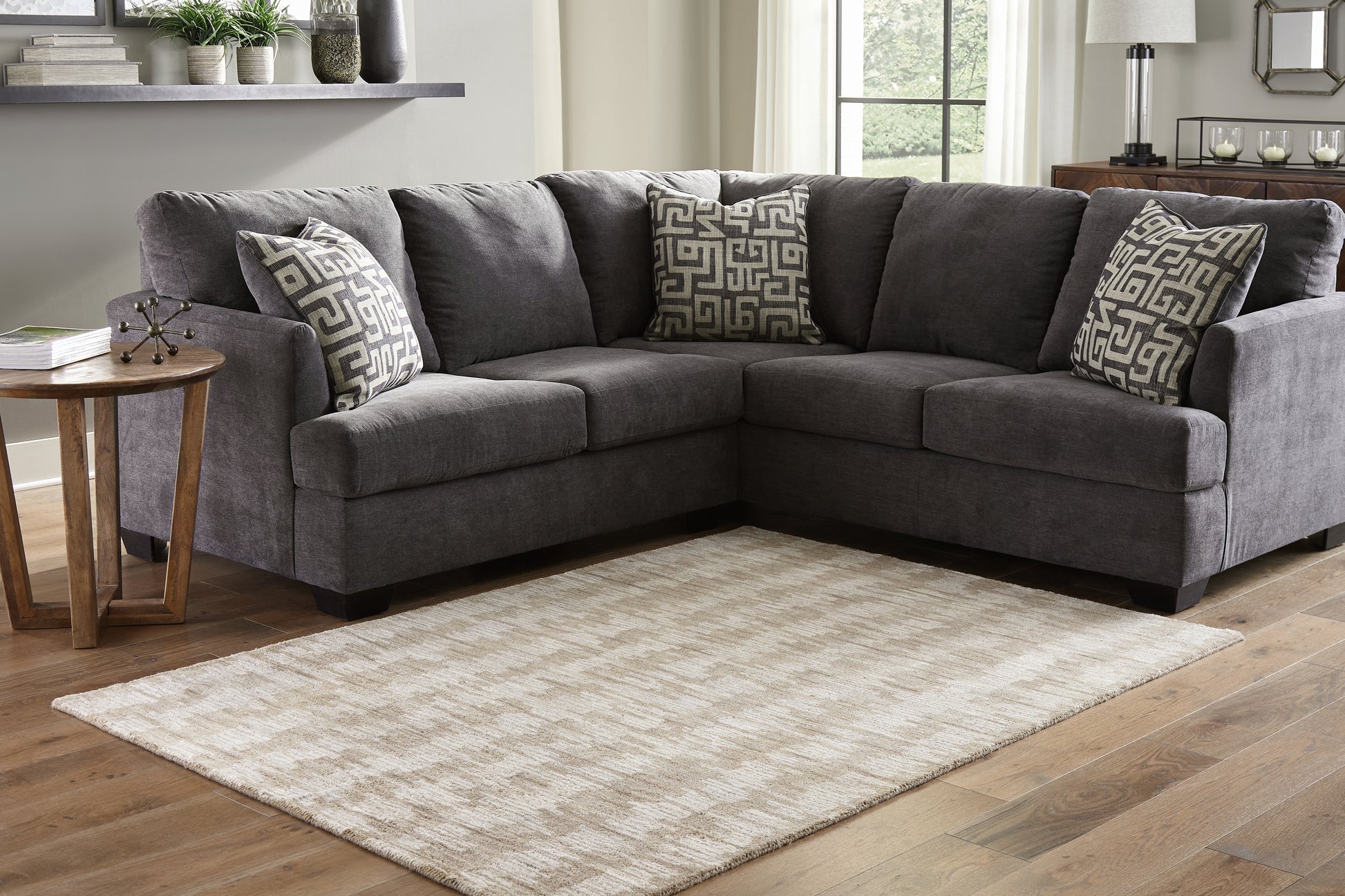Stuart Furniture Outlet - Ashley Furniture - Abanlane Rug - 5' x 7' Rug / Brown/Cream - R404812