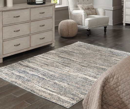Stuart Furniture Outlet - Ashley Furniture - Gizela Rug - 5'3" x 7'3" Rug / Ivory/Beige/Gray - R404862