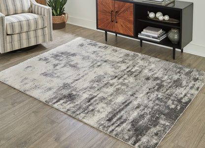 Stuart Furniture Outlet - Ashley Furniture - Gerdie Rug - 7'10" x 10' Rug / Cream/Gray - R404991