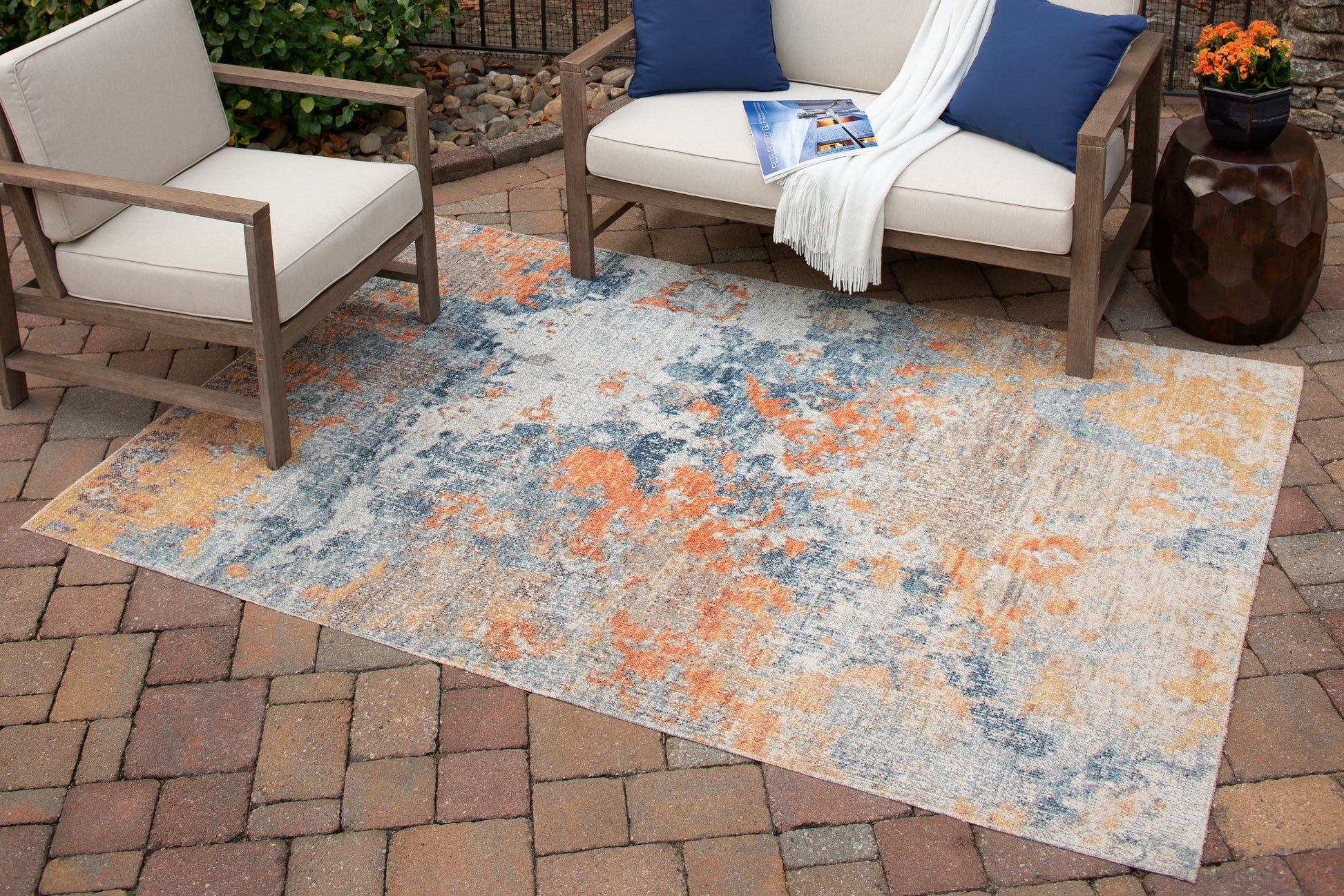 Stuart Furniture Outlet - Ashley Furniture - Wraylen Rug - 7'10" x 10' Rug / Multi - R405051