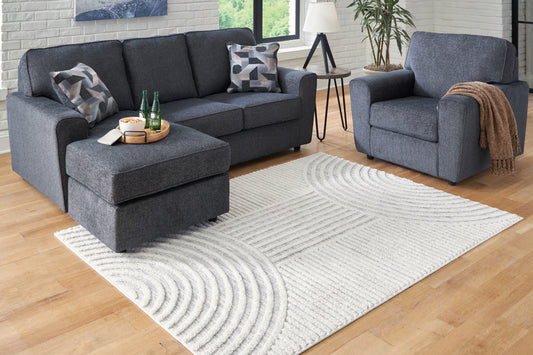 Stuart Furniture Outlet - Ashley Furniture - Lambworth Rug - 7'10" x 10' Rug / Gray/Cream - R405341