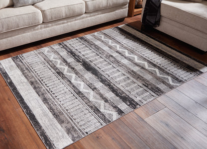 Stuart Furniture Outlet - Ashley Furniture - Henchester Rug - 5' x 7' Washable Rug / Multi - R405992
