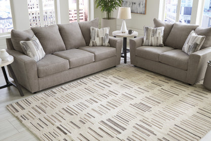 Stuart Furniture Outlet - Ashley Furniture - Leesdale Rug - 8' x 10' Rug / Ivory/Brown/Black - R406421