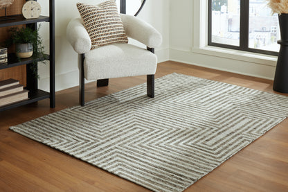 Stuart Furniture Outlet - Ashley Furniture - Jossen Rug - 5' x 7' Rug / Ivory/Gray - R406832
