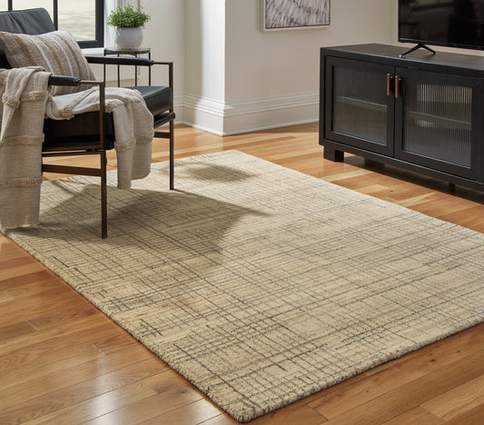 Stuart Furniture Outlet - Ashley Furniture - Janston Rug - 5' x 7' Rug / Ivory/Gray/Tan - R406862