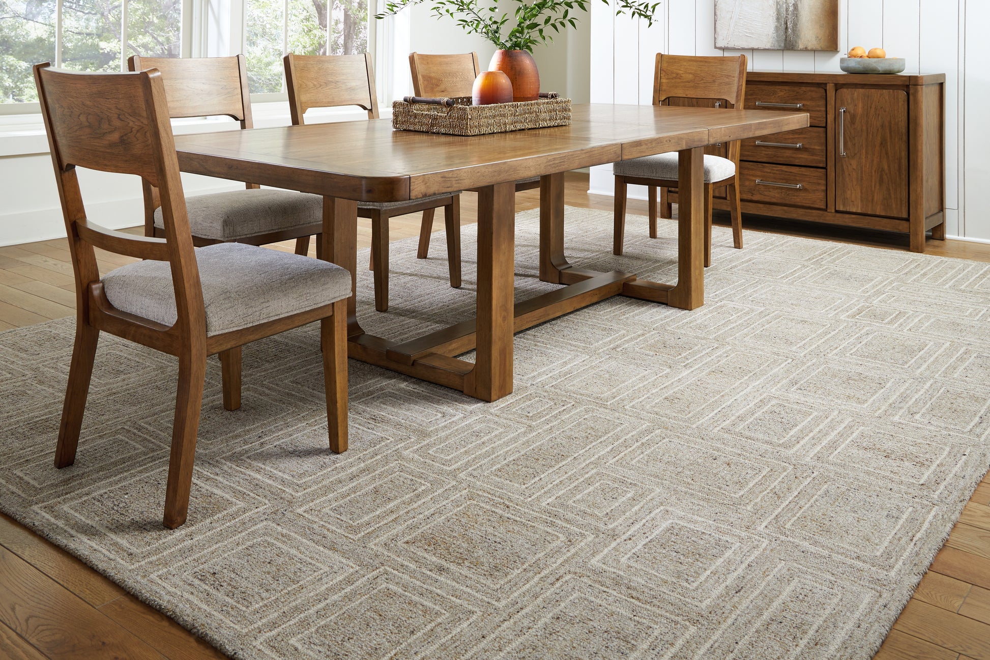 Stuart Furniture Outlet - Ashley Furniture - Brickburgh Rug - 10' x 14' Rug / Gray/Ivory/Honey - R406900