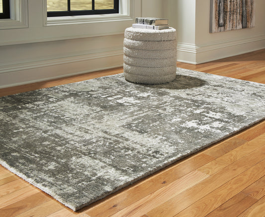 Stuart Furniture Outlet - Ashley Furniture - Valmontic Rug - 5' x 7' Rug / Gray - R406922