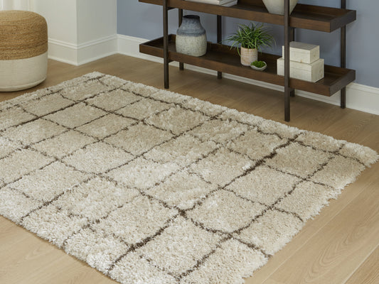 Stuart Furniture Outlet - Ashley Furniture - Wrenlow Rug - 8' x 10' Rug / Gray/Cream - R407221