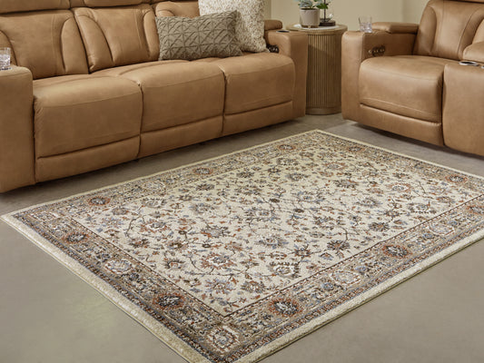 Stuart Furniture Outlet - Ashley Furniture - Beritham Rug - Large Rug / Blue/Brown/Beige - R407261