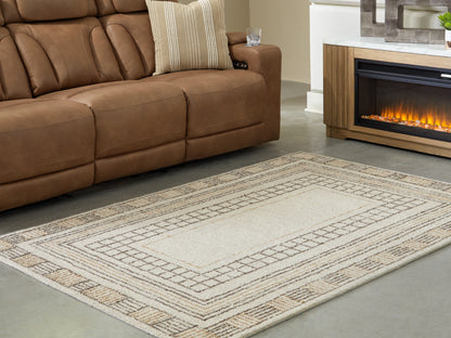 Stuart Furniture Outlet - Ashley Furniture - Idaman Rug - Medium Rug / Taupe/Brown - R407292