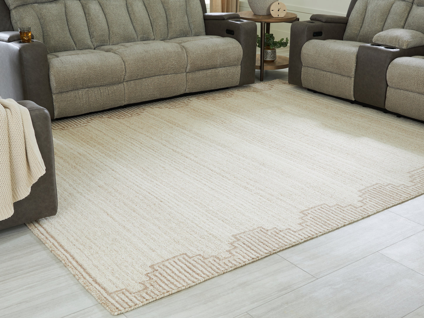 Stuart Furniture Outlet - Ashley Furniture - Emorymore Rug - Large Rug / Brown/Beige - R407301