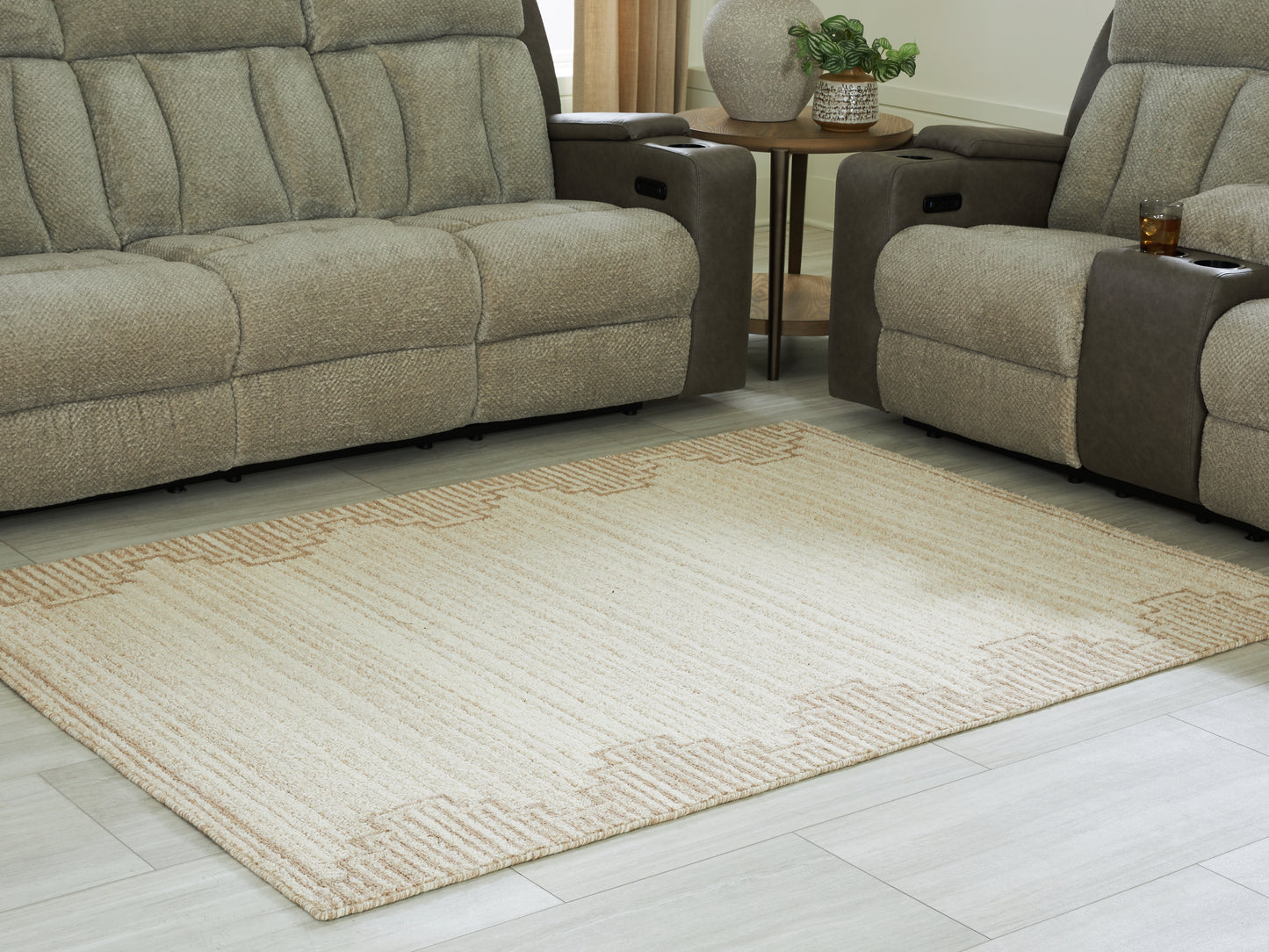 Stuart Furniture Outlet - Ashley Furniture - Emorymore Rug - Medium Rug / Brown/Beige - R407302