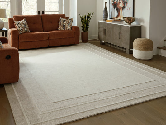 Stuart Furniture Outlet - Ashley Furniture - Teelgan Rug - Medium Rug / Ivory/Tan - R407312