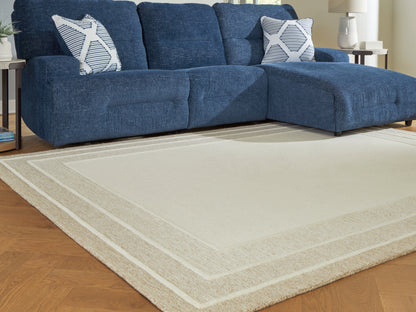 Stuart Furniture Outlet - Ashley Furniture - Teelgan Rug - Large Rug / Ivory/Tan - R407311