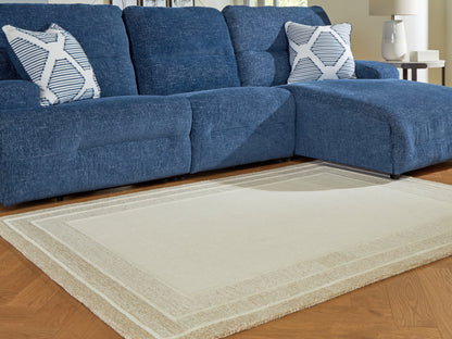 Stuart Furniture Outlet - Ashley Furniture - Teelgan Rug - Medium Rug / Ivory/Tan - R407312