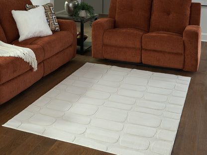 Stuart Furniture Outlet - Ashley Furniture - Malvinsboro Rug - Washable 5' x 7' Area Rug / Sandstone - R407442
