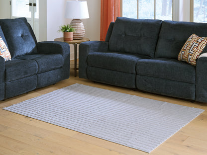 Stuart Furniture Outlet - Ashley Furniture - Worthley Rug - Washable 5' x 7' Area Rug / Gray - R407452