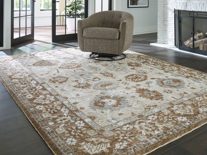 Stuart Furniture Outlet - Ashley Furniture - Ainswick Rug - Memory Foam Large Rug / Brown/Beige/Gray - R407881
