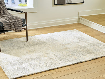 Stuart Furniture Outlet - Ashley Furniture - Raif Rug - Medium Rug / Gray/White/Cream - R408082