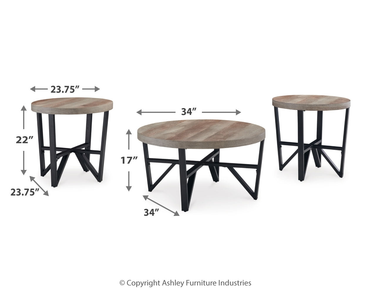 Deanlee Table (Set of 3)