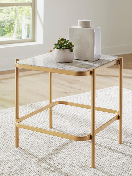 Stuart Furniture Outlet - Ashley Furniture - Manor Stone End Table - Square End Table - T312-2