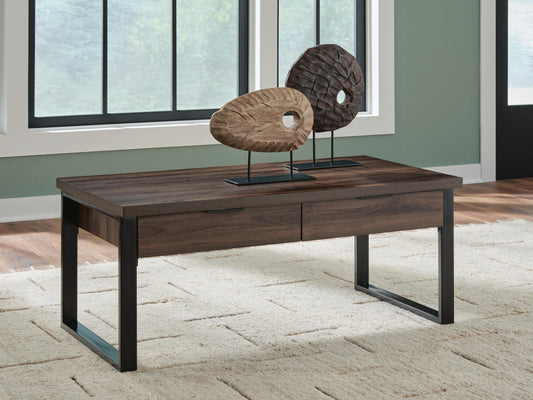 Stuart Furniture Outlet - Ashley Furniture - Wickman Falls Coffee Table - Rectangular Cocktail Table - T318-1