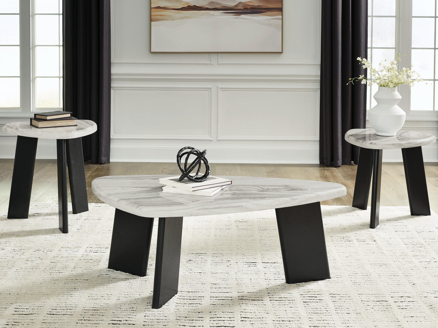 Stuart Furniture Outlet - Ashley Furniture - Lilyberg Table (Set of 3) - Occasional Table Set (3/CN) - T389-13