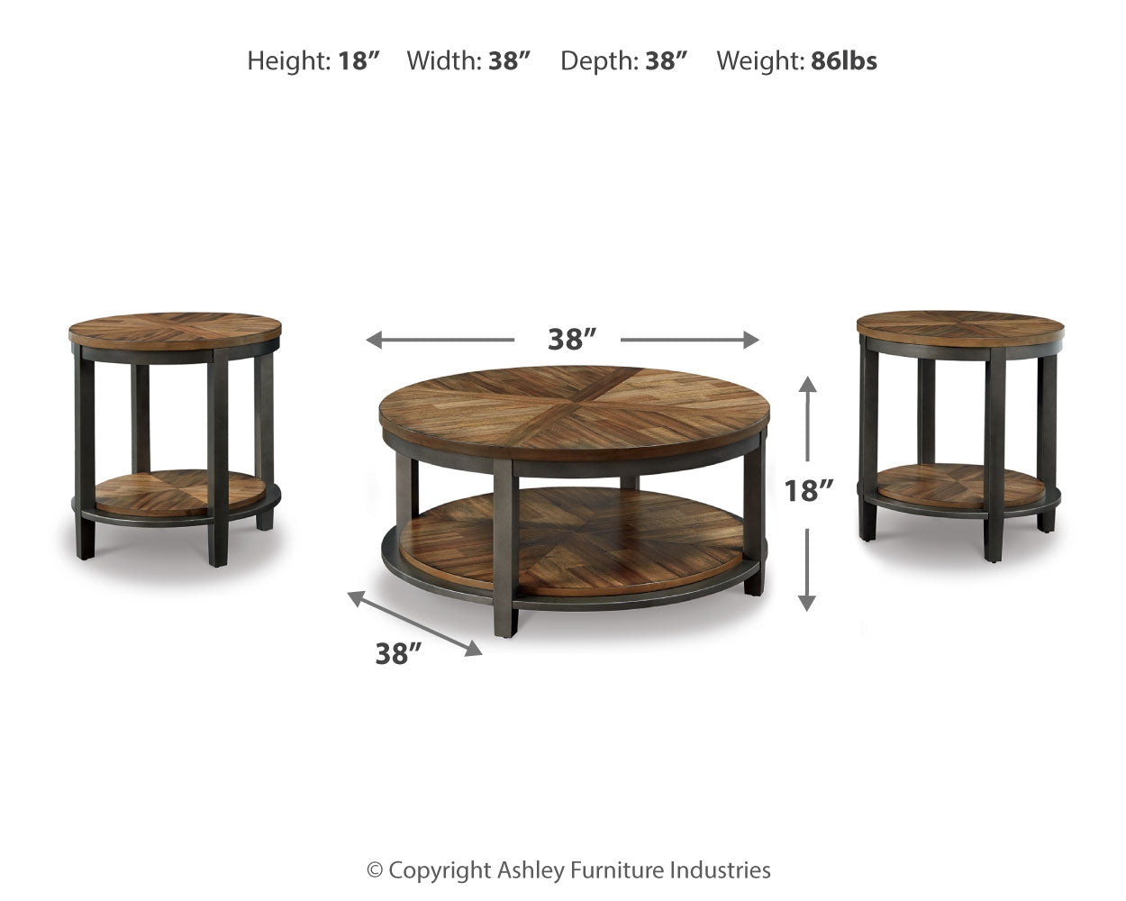 Roybeck Table (Set of 3)